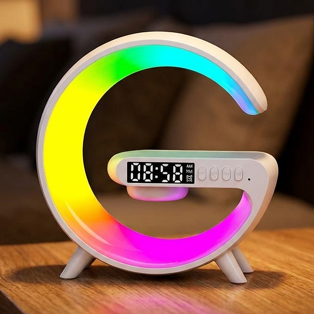Réveil Chargeur Induction Avec Lampe