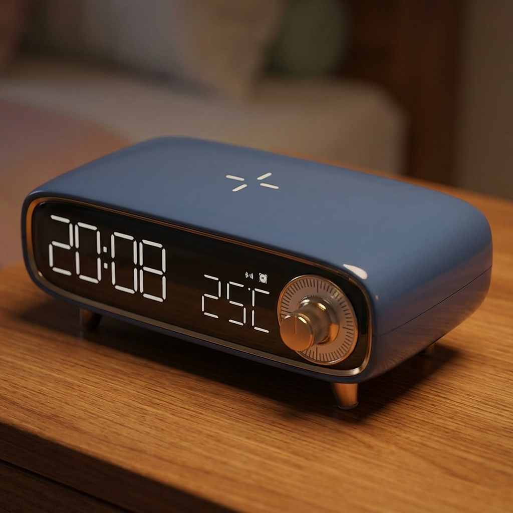 Réveil Chargeur Induction Bluetooth