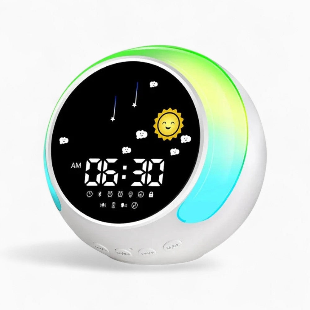 Réveil Jour Nuit Bébé Éducatif et Programmable avec Veilleuse - vue éditoriale 2 Image