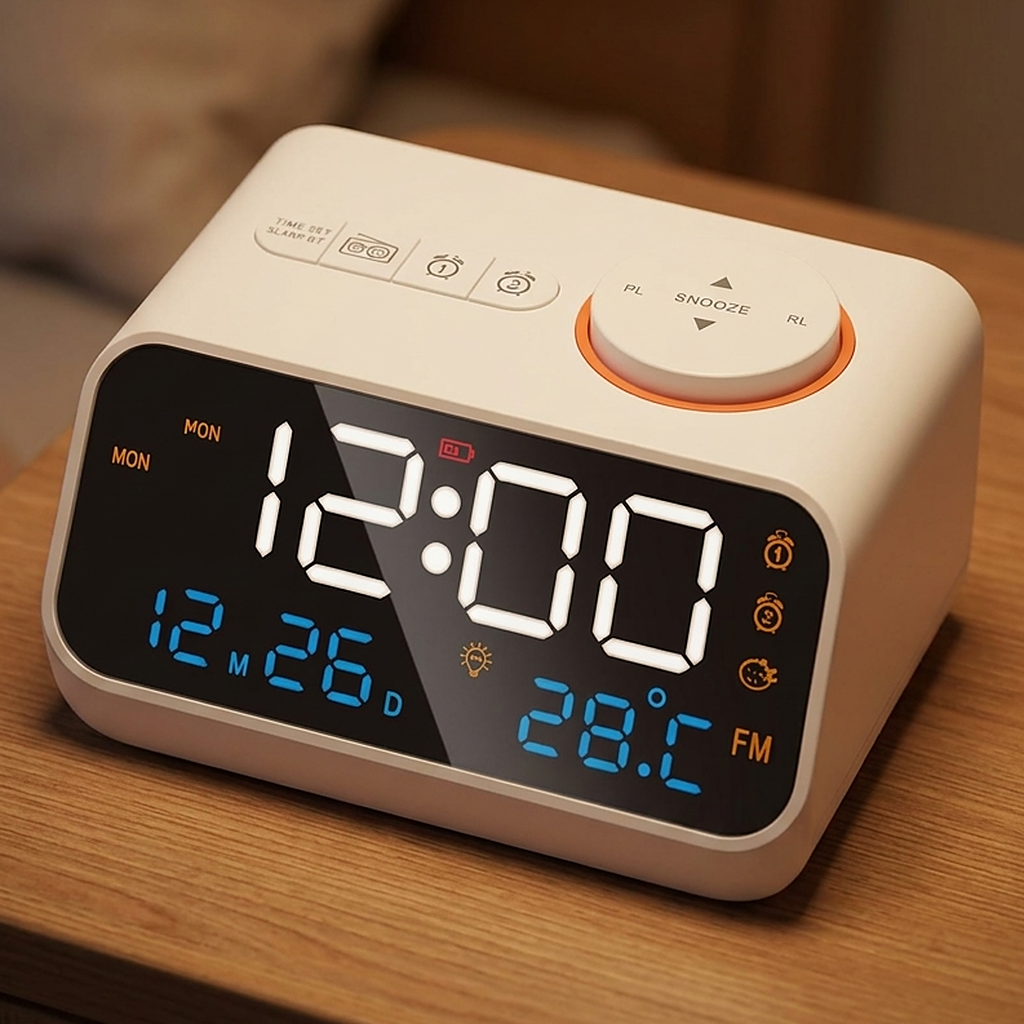 Réveil Numérique Batterie Avec Radio