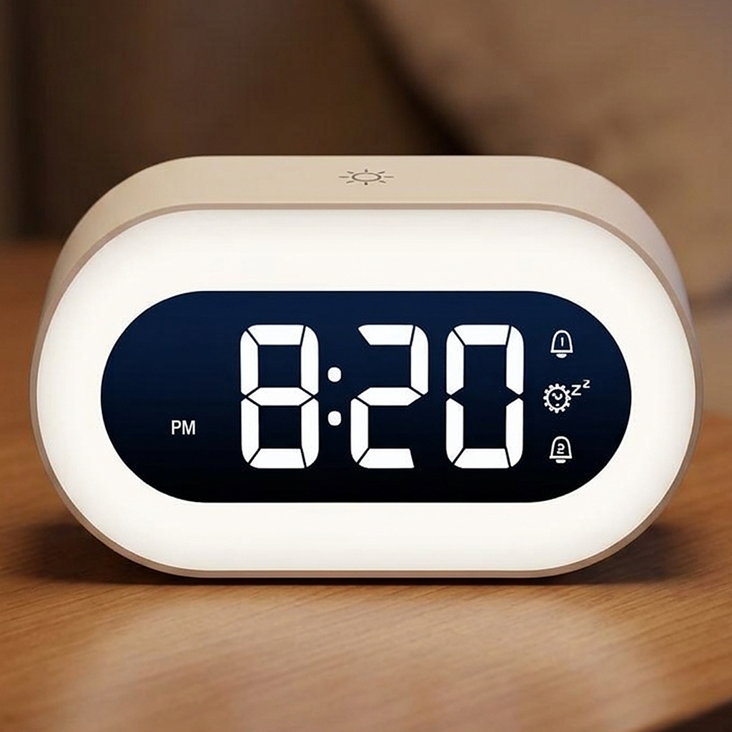 Réveil Numérique Design Avec Éclairage Led