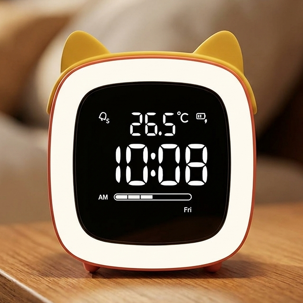 Réveil Veilleuse Chat